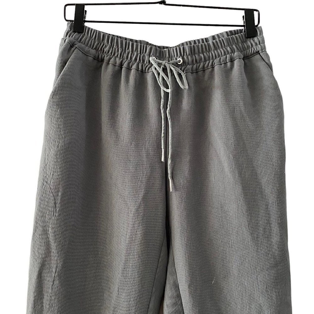 Wilfred Women's Casual Buffon Crepe Pants Joggers Green Drawstring Size Small - Picture 2 of 9